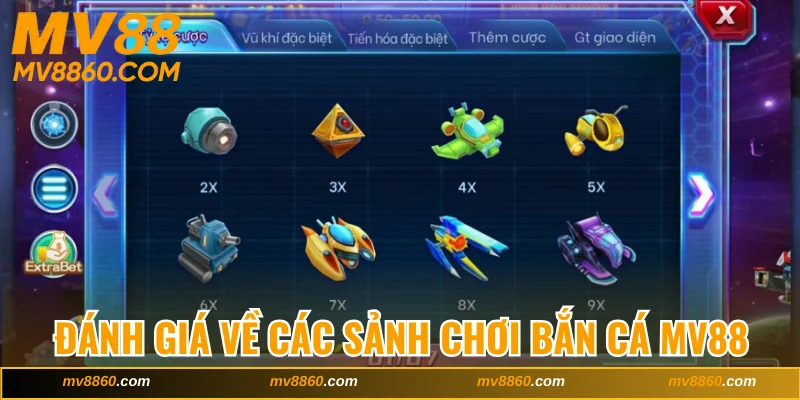 Đánh giá khách quan về các sảnh chơi bắn cá MV88