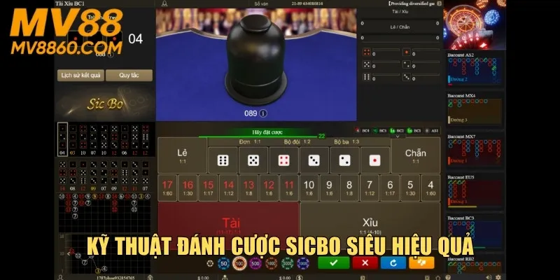 Kỹ thuật đánh cược Sicbo siêu hiệu quả